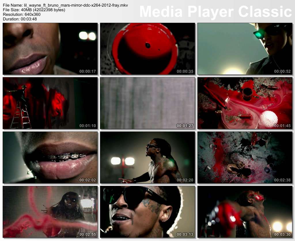 Lil Wayne Feat. Bruno Mars - Mirror DDC x264 2012